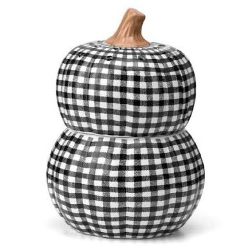 Scentsy Gingham Gourd in Black and White